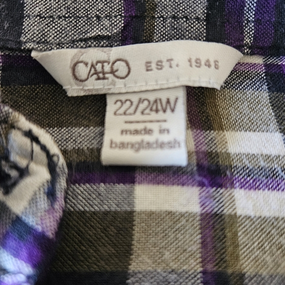 CATO Plus Size Plaid - Picture 6 of 7